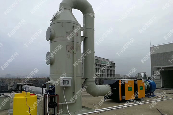 PP噴淋塔+UV光解廢氣凈化